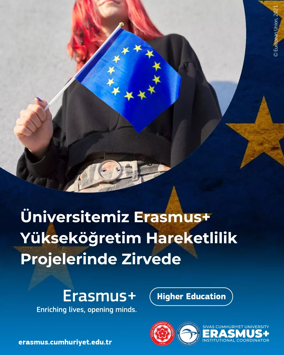 Üniversitemiz Erasmus+ Yükseköğretim Hareketlilik Projelerinde Türkiye Zirvesinde